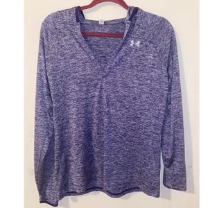 Under Armour Purple V-Neck Hoodie